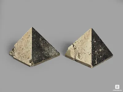16813 Пирамида из пирита, 5,4х5,3х4,2 см - в наличии, цена - 9670 руб
