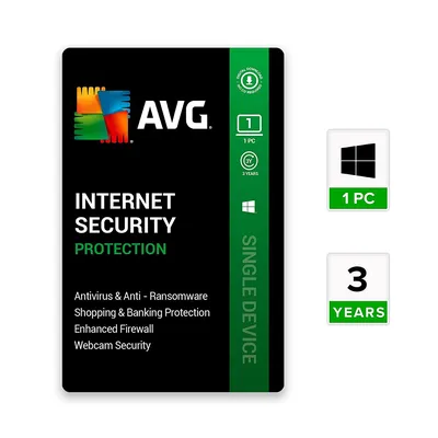 AVG Internet Security (Antivirus Pro) (1 PC | 3 Years) (Email Delivery in 2  hours- No CD) : Amazon.in: Software