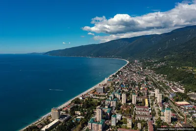 Абхазия — города-курорты с высоты