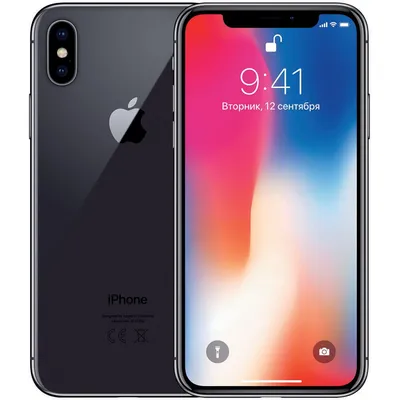 Купить Смартфон iPhone X 64GB Space Gray (Cерый космос) — по лучшей цене -  iPhone40