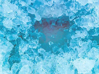3D кубики льда - абстрактные HD обои