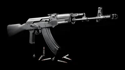 Обои Черный АК-47, картинки - Обои для рабочего стола Черный АК-47 фото из  альбома: (оружие)