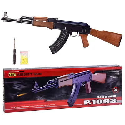 Купить Игрушечный металлический автомат AK-47 Airsoft Gun с защитными  очками, цена 2900 грн — Prom.ua (ID#1579801010)