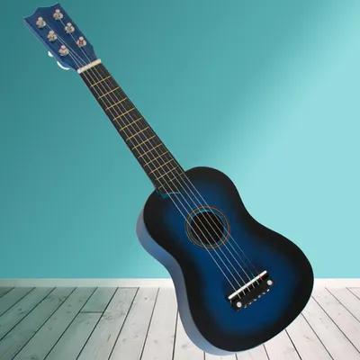 Купить Мини 21inch 6 струн акустическая гитара музыкальный инструмент  Подарок Закат | Joom