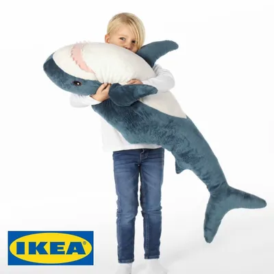 IKEA BLAHAJ, Large IKEA SHARK, 39 1/4\" Long, Soft Plush Toy, Stuffed  Animal, NEW | eBay