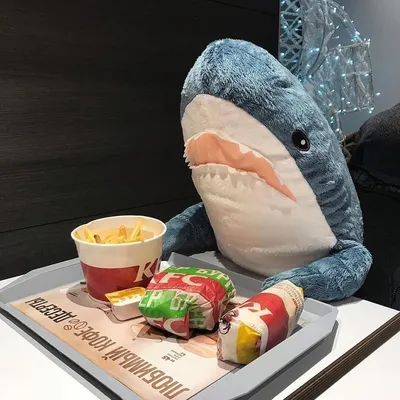 Акула из Икеи shark IKEA | Синяя акула, Смешные диснеевские картинки, Мем  акула