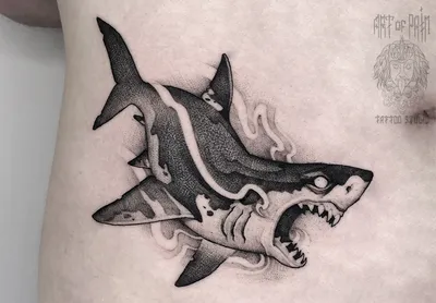 Shark tattoo made by darkdog at atelier tattoo in Lyon, France : r/tattoos