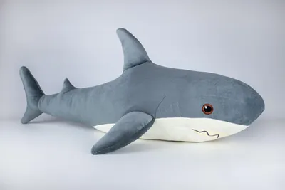 ᐉ Мягкая игрушка Kidsqo Большая Акула 107 см Серый (5704)