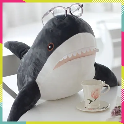 Черная акула из икея 100 см игрушка акула ikea Блохэй Shark doll  (ID#1613300575), цена: 735 ₴, купить на Prom.ua