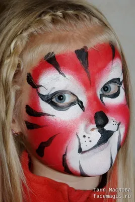 Аквагрим, рисуем тигра. Face painting, tiger. It's simple. - YouTube