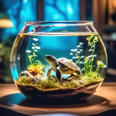 Пластиковый аквариум для черепах TURTLE BOWL ARRICOT 31 х 22 х 7,5 см  купить 🐾 BiZOOn