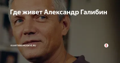 Где живет Александр Галибин | Kvartiravmoskve.ru | Дзен