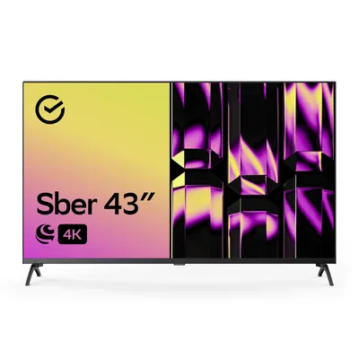 Телевизор Sber SDX-43U4123B, 43\"(109 см), UHD 4K - отзывы покупателей на  маркетплейсе Мегамаркет | Артикул: 100050149916