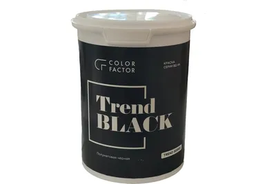Краска ФАБРИКА ЦВЕТА износостойкая черная полуматовая EU BLACK 0,9 кг  ТД000004118 - выгодная цена, отзывы, характеристики, фото - купить в Москве  и РФ