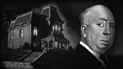 Скачать обои ночь, дом, окно, арт, психо, Альфред Хичкок, Hitchcock, раздел фильмы в разрешении 1920x1080