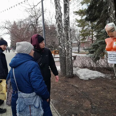 В центре Челябинска установили манекен, высмеивающий певицу Алену Швец -  KP.RU