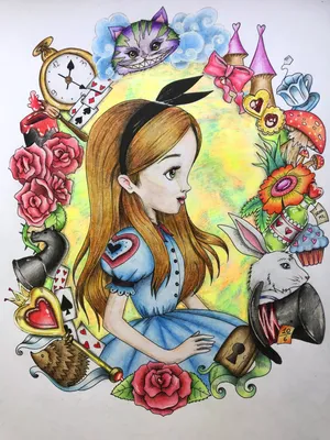 Алиса в стране чудес | Милые рисунки, Иллюстрации, Рисунки