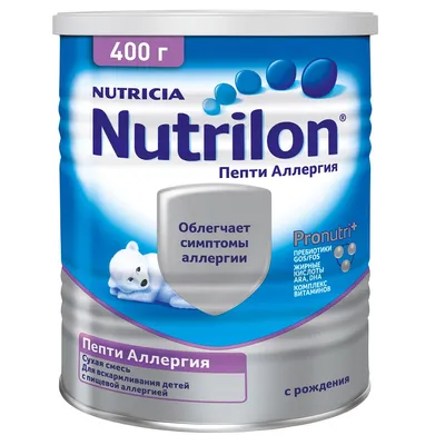 Смесь сухая Nutrilon Пепти аллергия 400г с 0 месяцев купить по цене 1529 ₽  в интернет-магазине Детский мир