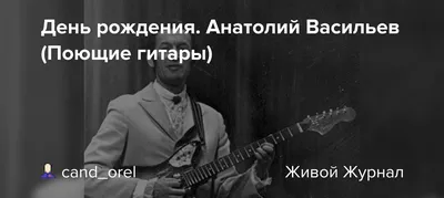 День рождения. Анатолий Васильев (Поющие гитары)