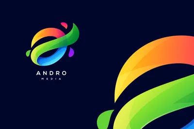 Andro Media colorful logo – MasterBundles
