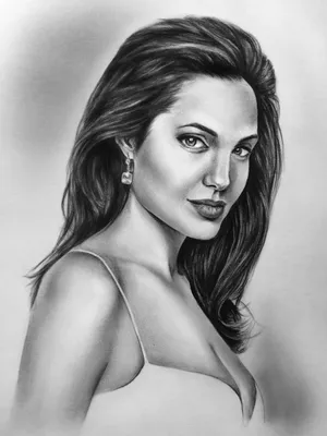Портрет Анджелины Джоли:) | Пикабу