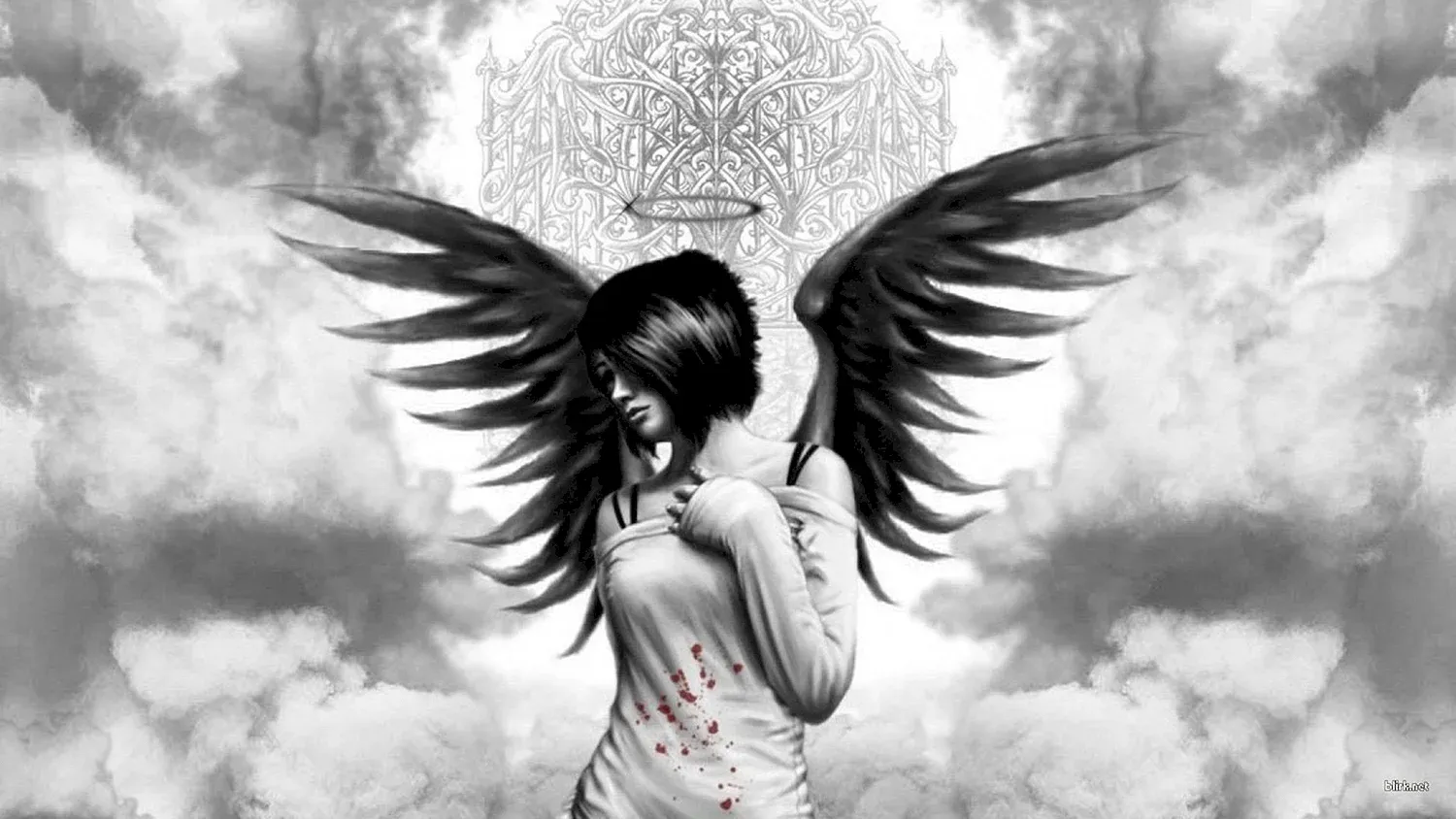 Аватарка ангела с крыльями