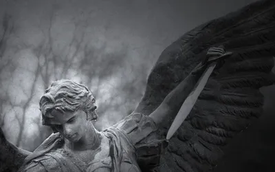 Скульптура ангела с крыльями - 52 фото