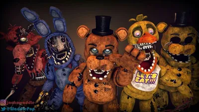 Песни в головах Олд аниматроников FNaF 2 - YouTube