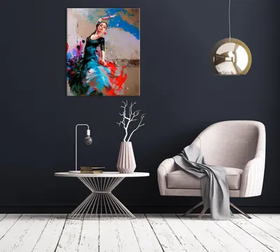 Картина интерьерная на холсте \"Фламенко-2 - купить по выгодной цене | Poly  Print Art