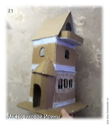 Как сделать кукольный домик из гофрокартона | Журнал Ярмарки Мастеров