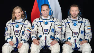 На фото: запуск российской съемочной группы на Международную космическую станцию ​​| Космос