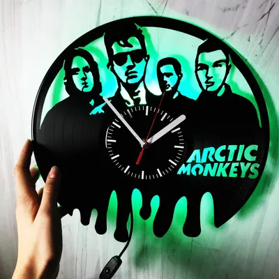Amazon.com: Wall Clock Compatible with Arctic Monkeys Backlight Vinyl Night  Atmosphere Light Lamp Creative Classic Cool Living Room Interior Decor Led  Time Clock with Light : Home \u0026 Kitchen
