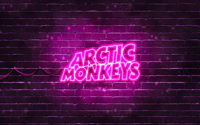 Скачать обои Arctic Monkeys purple logo, 4k, british rock band, music  stars, purple brickwall, Arctic Monkeys logo, Arctic Monkeys neon logo, Arctic  Monkeys для монитора с разрешением 3840x2400. Картинки на рабочий стол