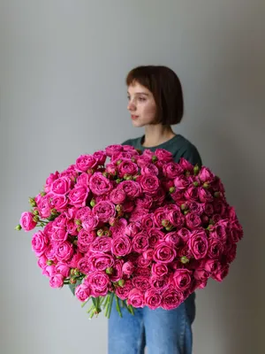 Кустовые пионовидные розы Мисти Баблз - купить в Москве | Flowerna