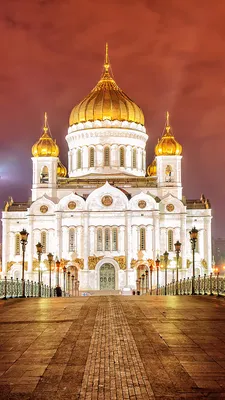 Фотографии Москва Собор Россия Saviour Cathedral Мосты 1080x1920