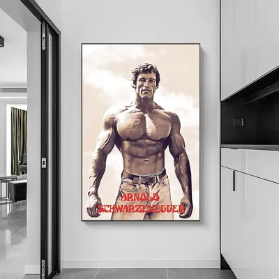 Купить Мотивационный постер для бодибилдинга и принт на холсте, картина Арнольд  Шварценеггер, фитнес, настенное искусство для спортзала, спальни, домашний  декор | Joom