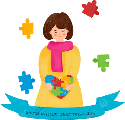 Всемирный день аутизма для заботливых девушек PNG , аутизм, Детский аутизм,  Головоломка PNG картинки и пнг PSD рисунок для бесплатной загрузки