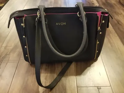 AVON Representative Sales Rep Make-Up Ask Me for Brochure! Embroidered  Zippered Tote Bag