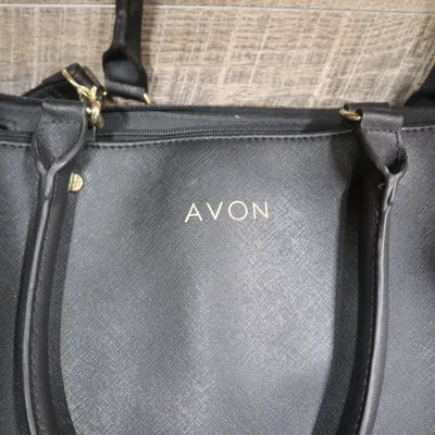 Avon Black Makeup Consultant Case Handbag Large Pink Lined Satchel Shoulder  Bag | eBay