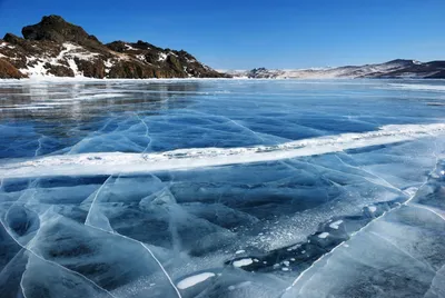 Замерзшее озеро Байкал - 70 фото