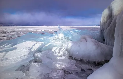 Впечатляющий синий лед на озере Байкал зимой изображение_Фото номер  500749397_JPG Формат изображения_ru.lovepik.com