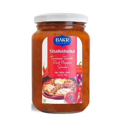 Bakr Gourmet Natural Middle Eastern Shakshuka Tunisian Tomato Red Pepper  Sauce, No Added Preservatives - 330 gm, (Pack of 1) : Amazon.in: Grocery \u0026  Gourmet Foods