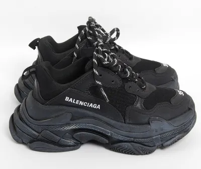 Balenciaga Triple S Women's Sneakers Size 35 EU / 5 US Grey Metallic Black  | eBay