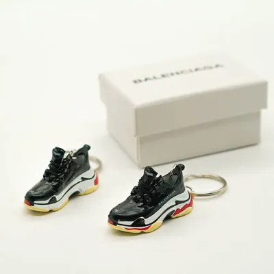 Triple S Rubber Sneakers - Balenciaga - Black - Vegan Leather