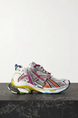 Balenciaga Men's Runner Multicolor Mesh Sneakers - Bergdorf Goodman