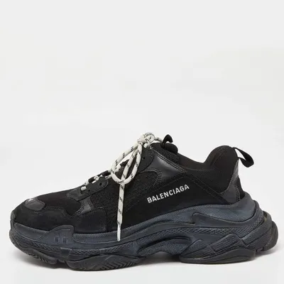 BALENCIAGA Triple S Mesh and Faux Leather Sneakers for Men | MR PORTER