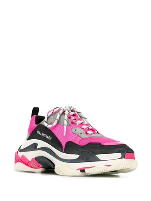 BALENCIAGA: Triple S sneakers in synthetic leather and mesh - White |  Balenciaga sneakers 544351W2FB1 online at GIGLIO.COM