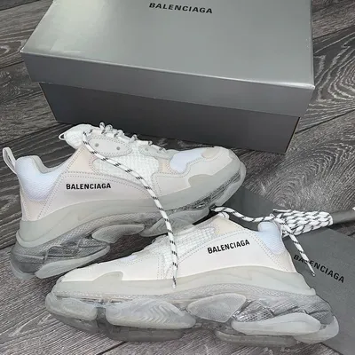 Balenciaga Triple S White Low Top Sneakers - Sneak in Peace