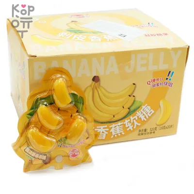 Жевательная конфета Q со вкусом Банана по цене 30 руб. в интернет магазине  Корейские товары для всей семьи(КорОпт)