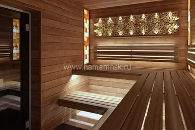 Дизайн-проект русской бани из темного канадского кедра | Хамам